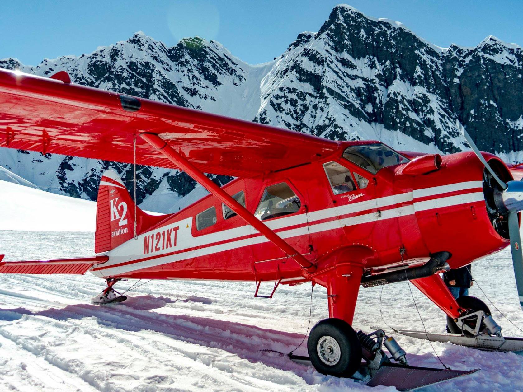 a airplane that is covered in snow