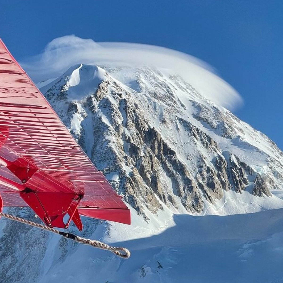 a snow covered mountain
