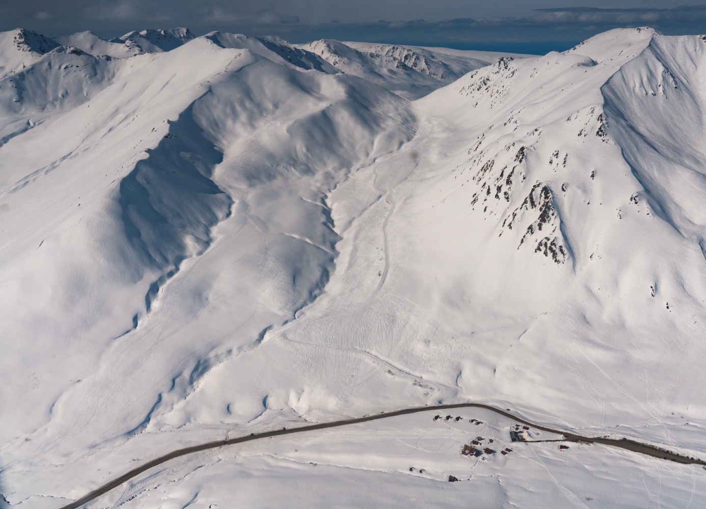 a snow covered mountain