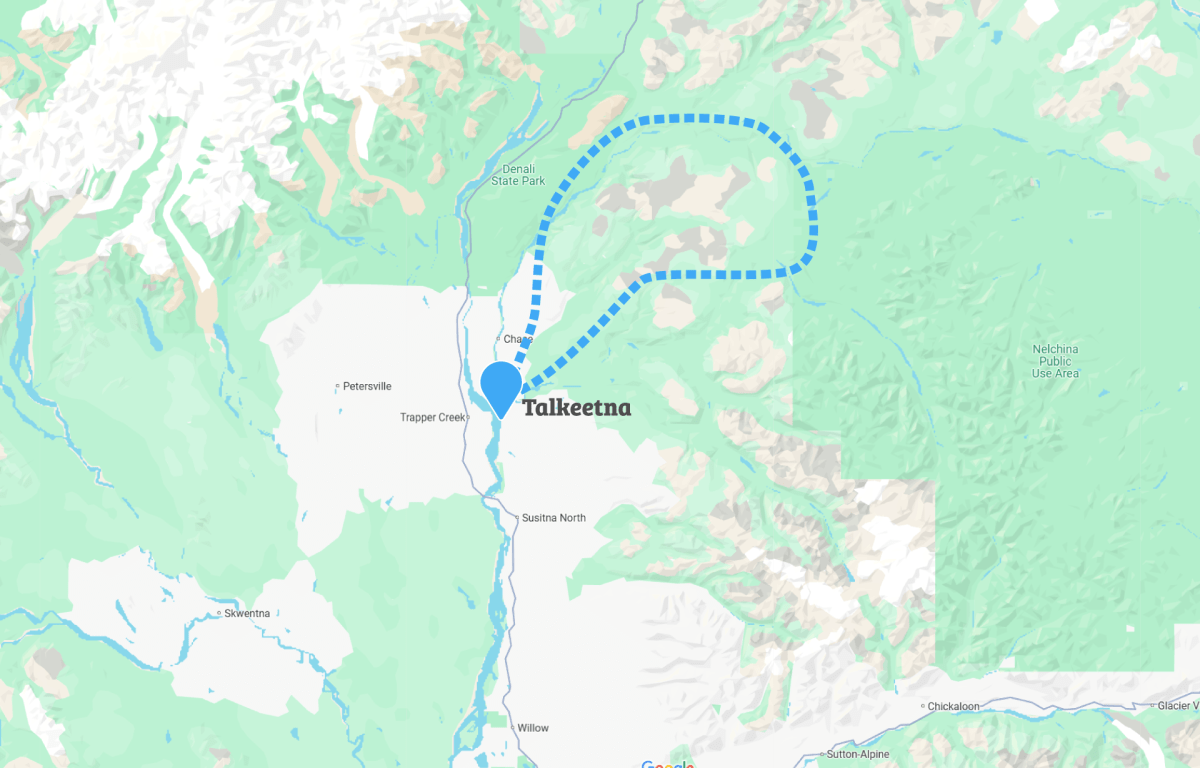 Map-Bush-Plane-Adventure map